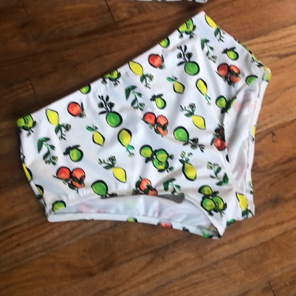 Citrus Print Longline Bikini Set - Picture 4 of 10